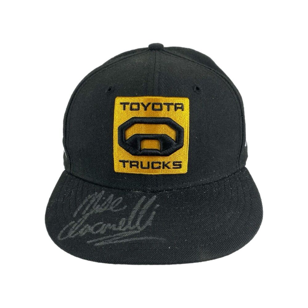 Toyota Trucks Cap Signed By Prof. Bass Fisherman Mike Iaconelli Size 7 1/4